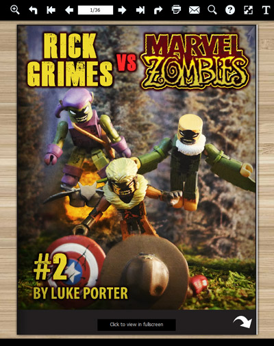 Rick Grimes vs Marvel Zombies Free Comic